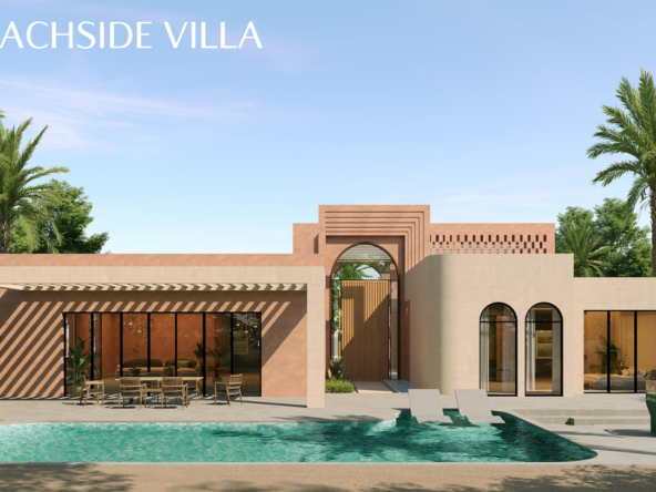 DC Villa at Ogami Ras El Hekma featuring a modern façade and private swimming pool