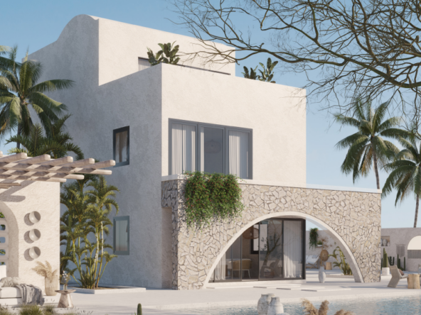 Salt in Ras El Hekma by Tatweer Misr - Chalet on a swimming pool