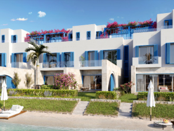 Naia Bay in Ras El Hekma by Naia Developments - chalet on a swimming pool